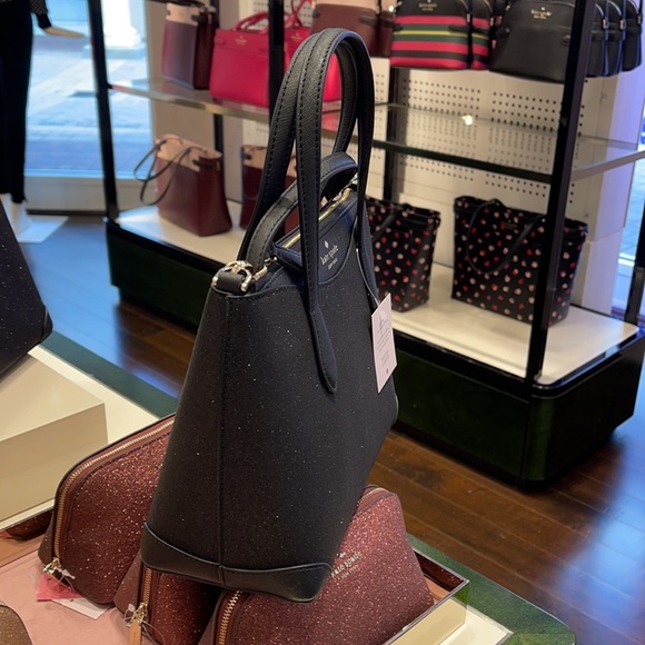 Kate Spade K4625 Shimmy Glitter Satchel Crossbody - Picture 7 of 10